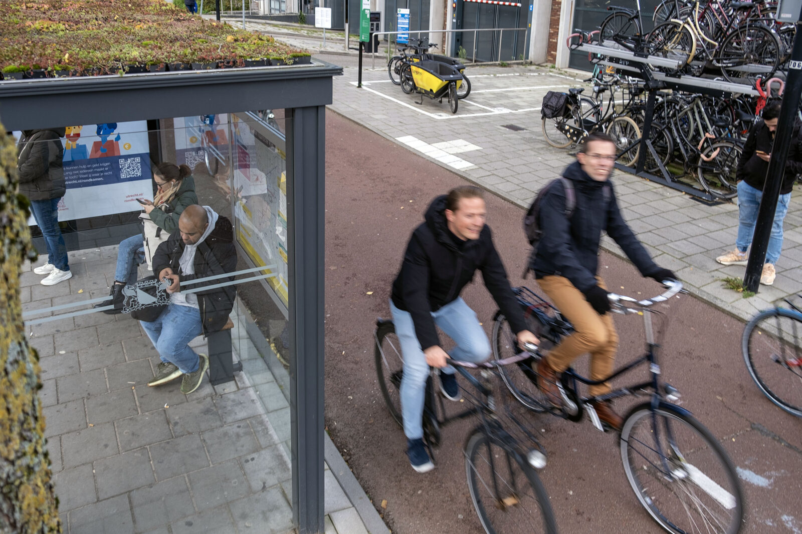 Bushalte Vaartsche Rijn in Utrecht.